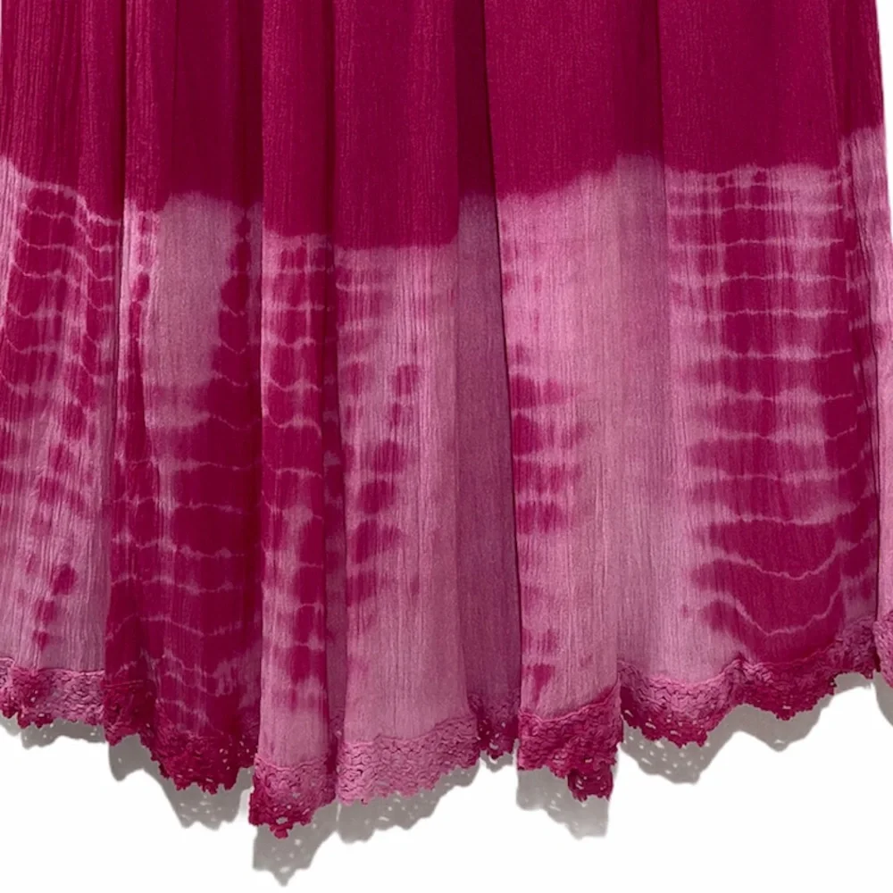 Tie Dye Gypsy Boho Festival Maxi Skirt Tie Dye